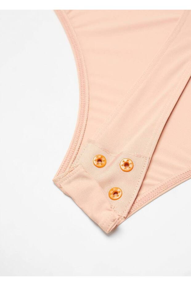 Strass taşlı askılı bluz - 6