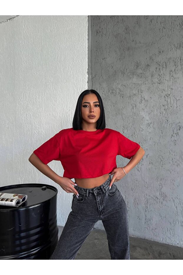 Plain Oversize Crop (Cotton Polyester) 30/1 Supreme Fabric Oversize Mold