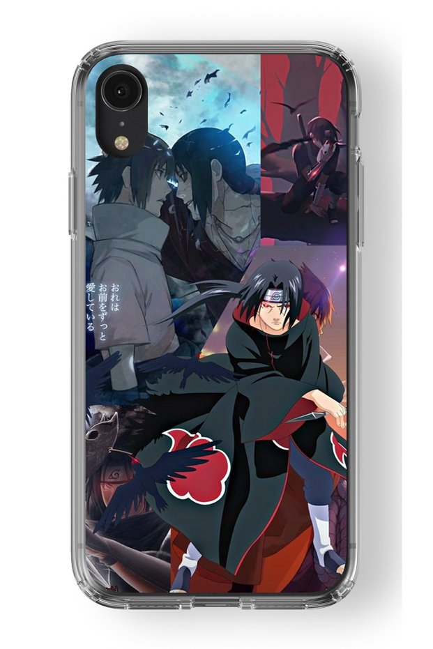 حافظة شفافة مطبوعة بتصميم Uchiha Itachi متوافقة مع هاتف Iphone XR