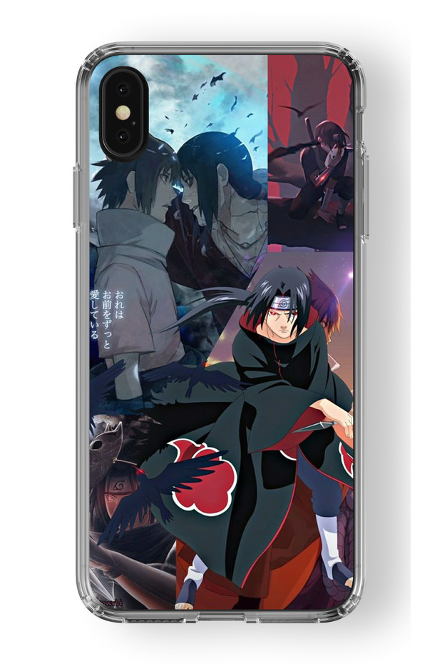 حافظة شفافة مطبوعة بتصميم Uchiha Itachi متوافقة مع هاتف Iphone X وXs