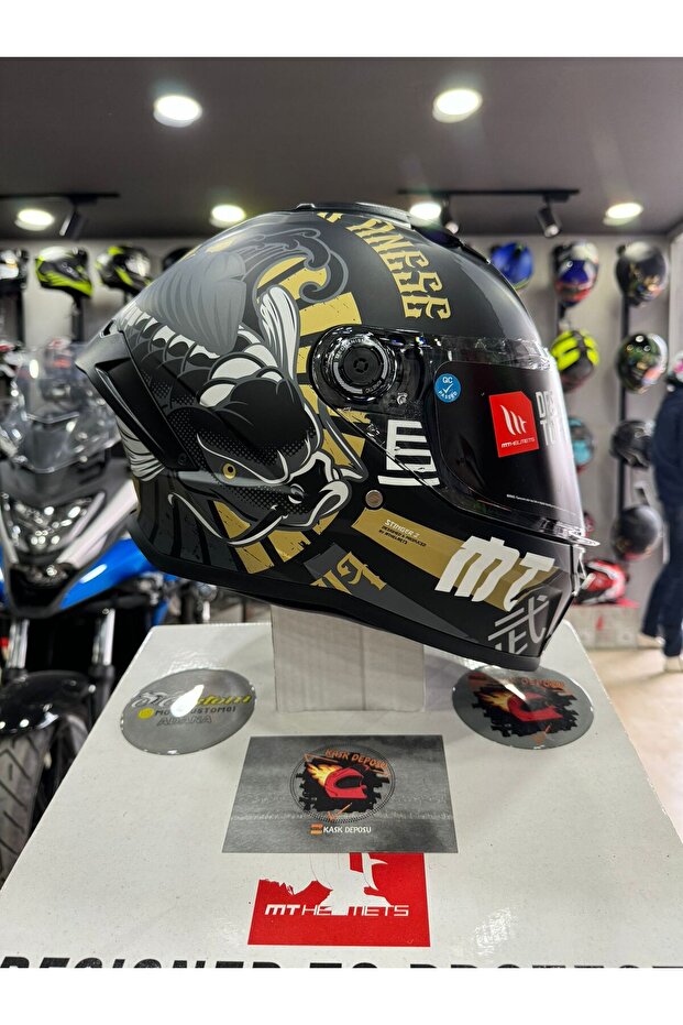 Helmets Stinger 2 KRT B9 Mat Kapalı Kask - 1