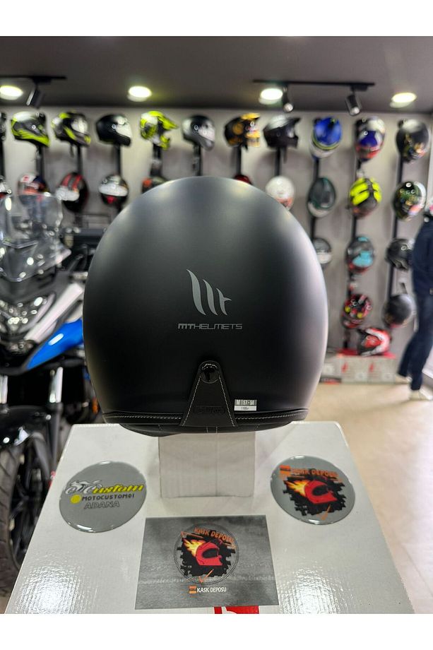 Helmets Le Mans 2 SV S Solid Mat Siyah Yarım Kask - 2