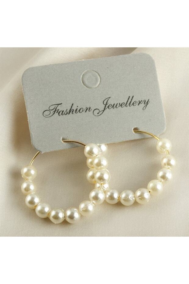 Pearl Hoop Earrings