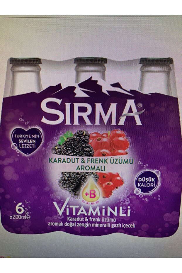 SIRMA KARADUTLU SODA 6'LI 200ML - 1