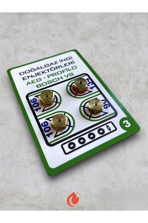 10 Adet - Doğalgaz Ocak Enjektör Meme - 7'lik Ocak Memesi - 3