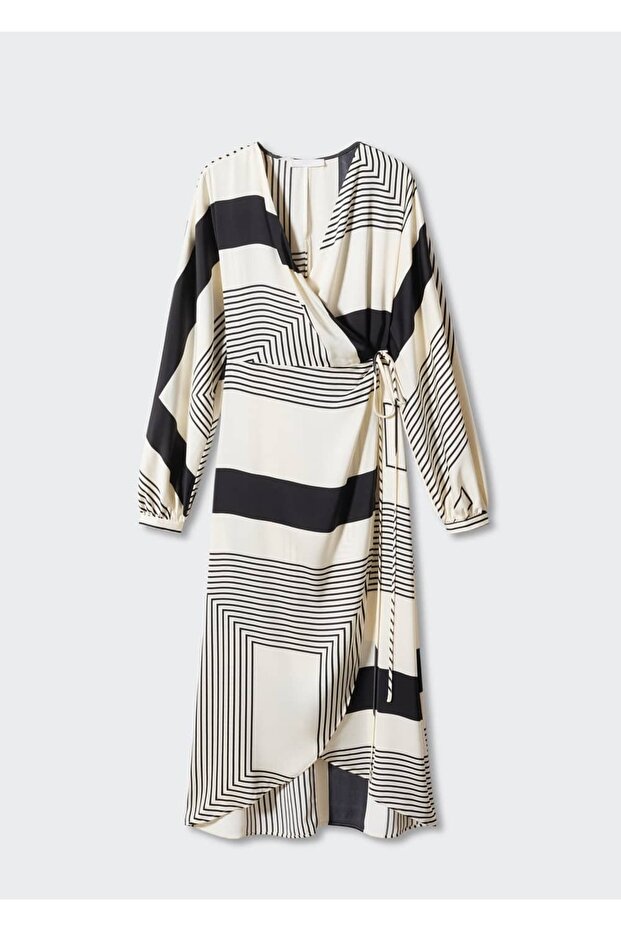 Desenli anvelop kesim elbise - 3