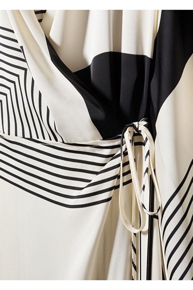 Desenli anvelop kesim elbise - 6