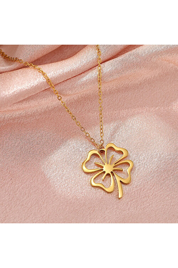 Gümüş Yonca Kolye - 2