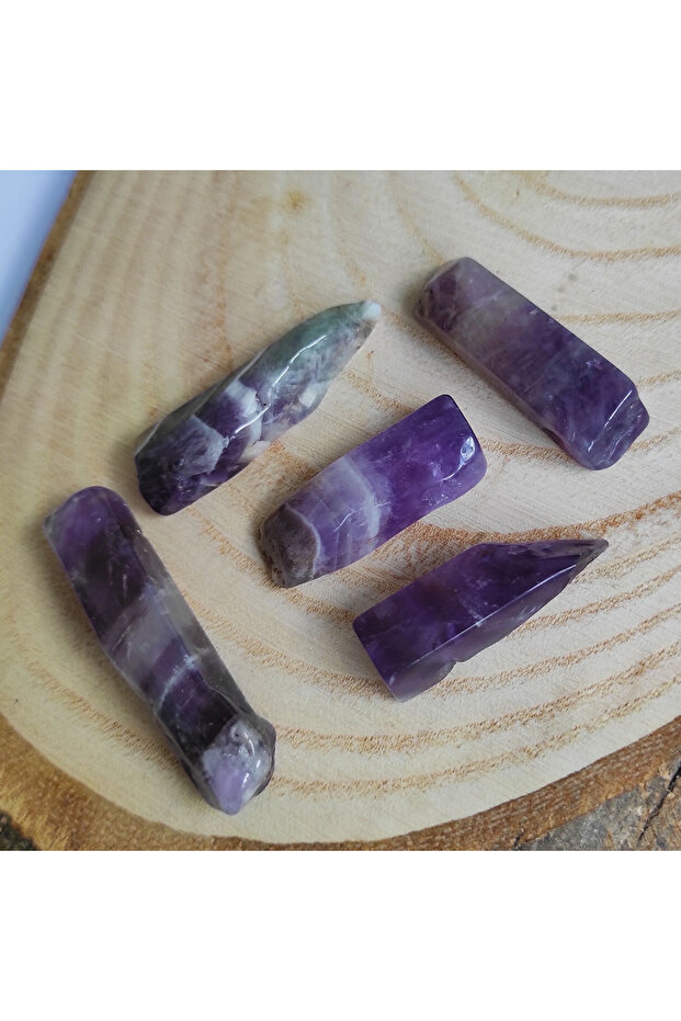 Natural Perforated Amethyst Stone