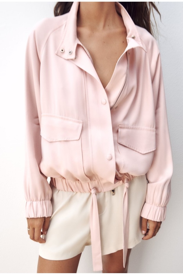 Draped bomber jacket - 1