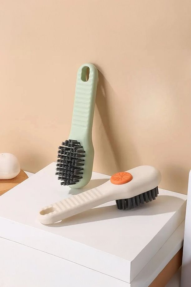 Bulaşık Banyo Klozet Fırçası Deterjan Hazneli Temizlik Fırçası Bot Ayakkabı Fırçası Lavabo Fırçası - 1