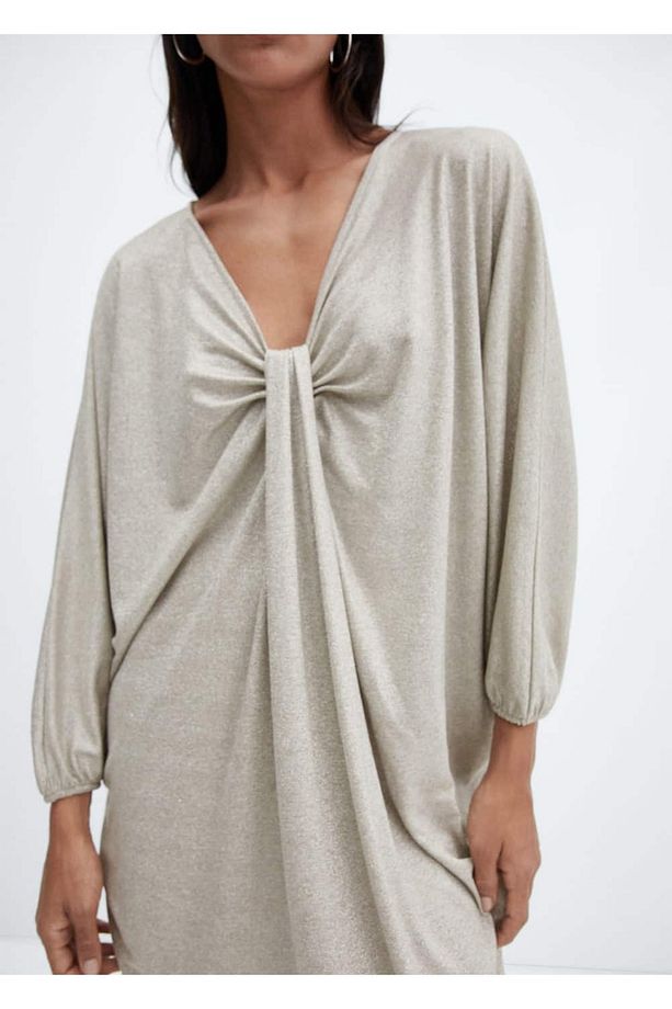 Drape lureks elbise - 5