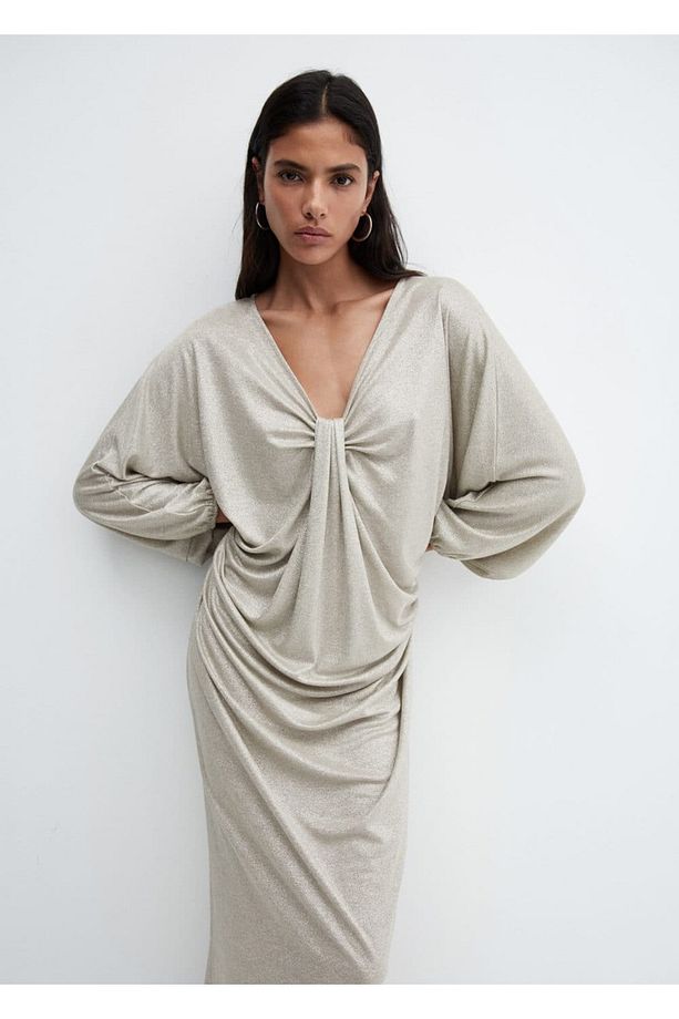 Drape lureks elbise - 1
