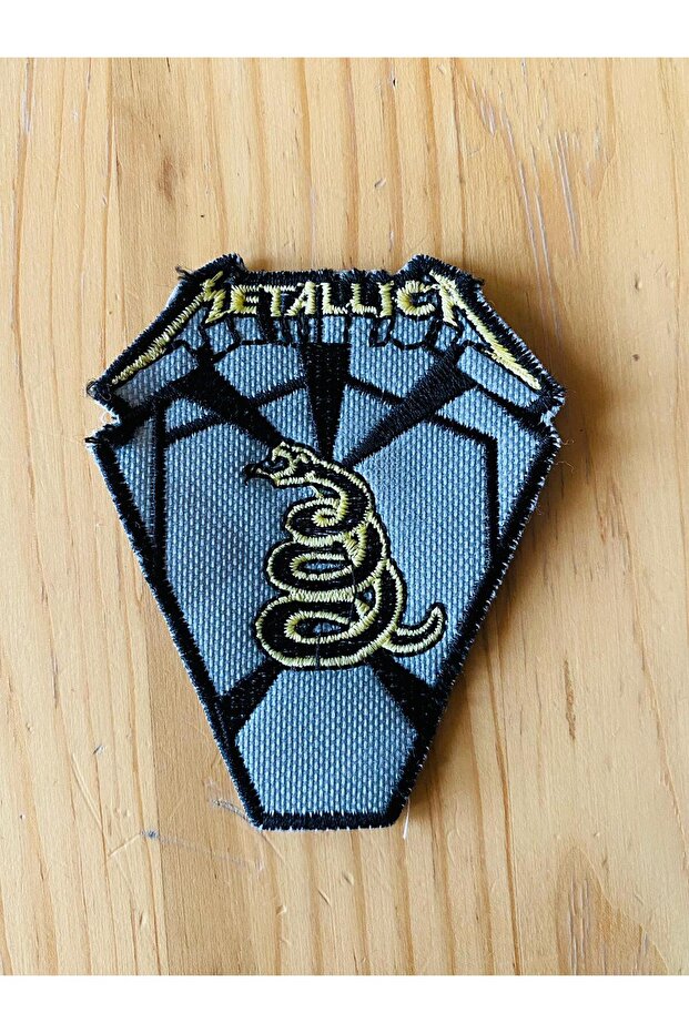 Metallica heavy metal Embroidery veil Patch Patch Logo (4x8 Cm) sewable