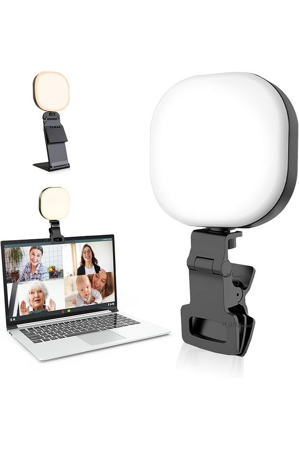 Şarj Edilebilir LED Selfie Işığı Tiktok Makyaj Yayın Işığı Video Konferansı Ve Zoom Laptop Aramaları - 1