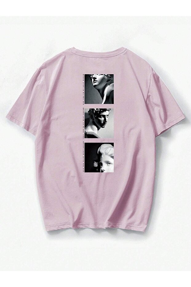 See You Printed Oversize Men's T-shirt Casual Boyfirend