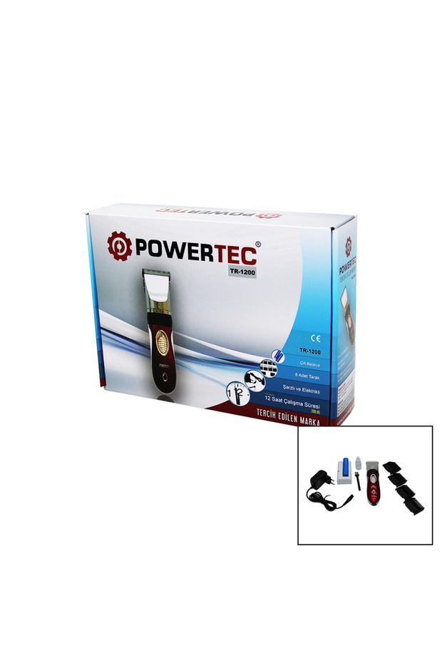 POWERTEC TR-1200 ŞARJLI TRAŞ MAKİNASI YEDEK BATARYALI (K246) - 1
