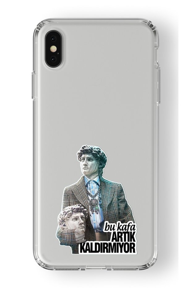 حافظة شفافة مطبوعة بتصميم هذا الرأس لا تزال متوافقة مع هاتف Iphone Xs Max