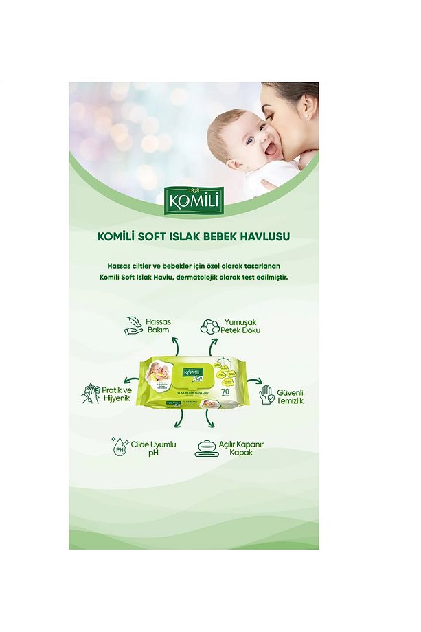 Soft 70 Yaprak 4'lü Paket Islak Mendil - 6