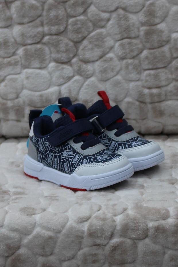 346.B24Y.142 Ling Navy Blue Anatomical Boy's Shoes