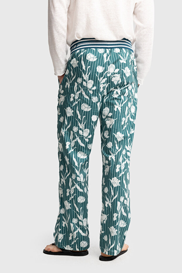 بنطلون بوبلين منقوش - 5