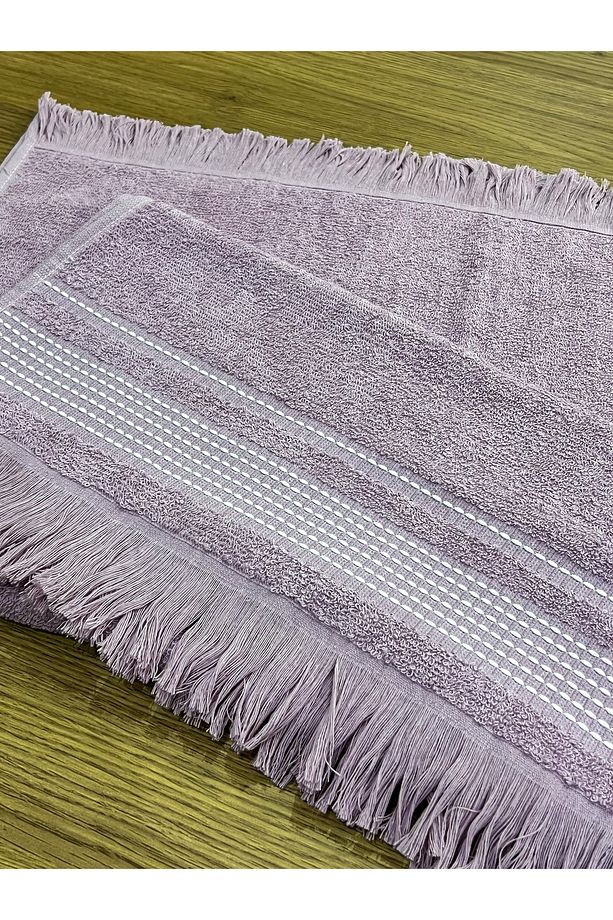 6 Lı 40x80 Cm Jakarlı Sacaklı %100 Pamuk El Ve Yüz Havlu Seti - 4