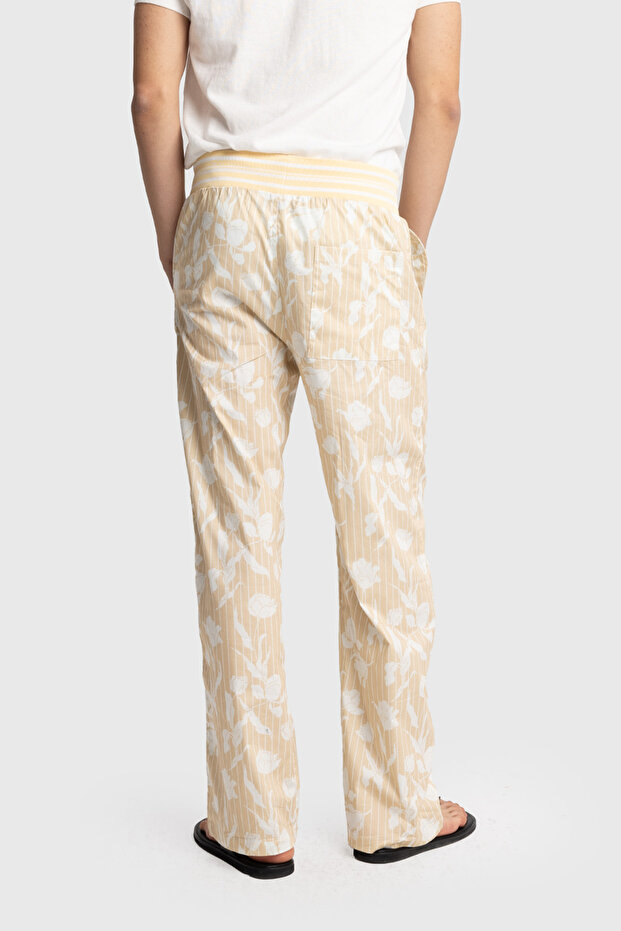 PATTERNED POPLIN PANTS - 3