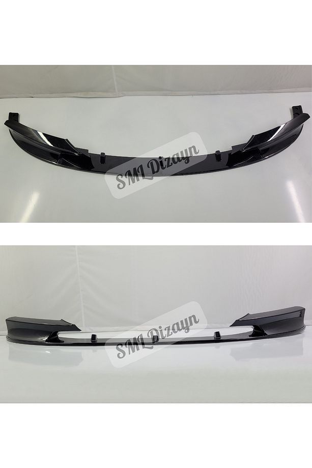 BMW F30 M Sport-Tech 2 Parça Ön Lip Flaplı Plastik F30 Ön-Tampon-Front-Bumper-Lip-Ek-Eki-Karlık - 3