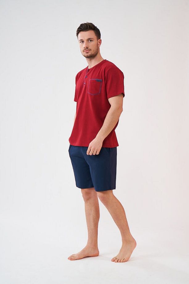 Erkek 3'lü Pijama Şort Takım - 7
