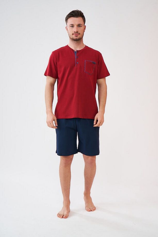 Erkek 3'lü Pijama Şort Takım - 6