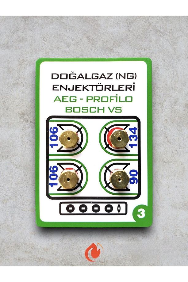 10 Adet - Doğalgaz Ocak Enjektör Meme - 7'lik Ocak Memesi - 2
