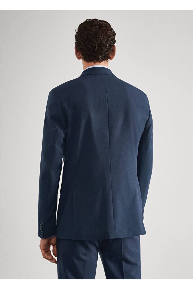 Slim-Fit-Blazer mit Muster - 4