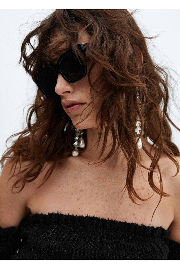 Lureks Omuzları Açık Bluz - 8