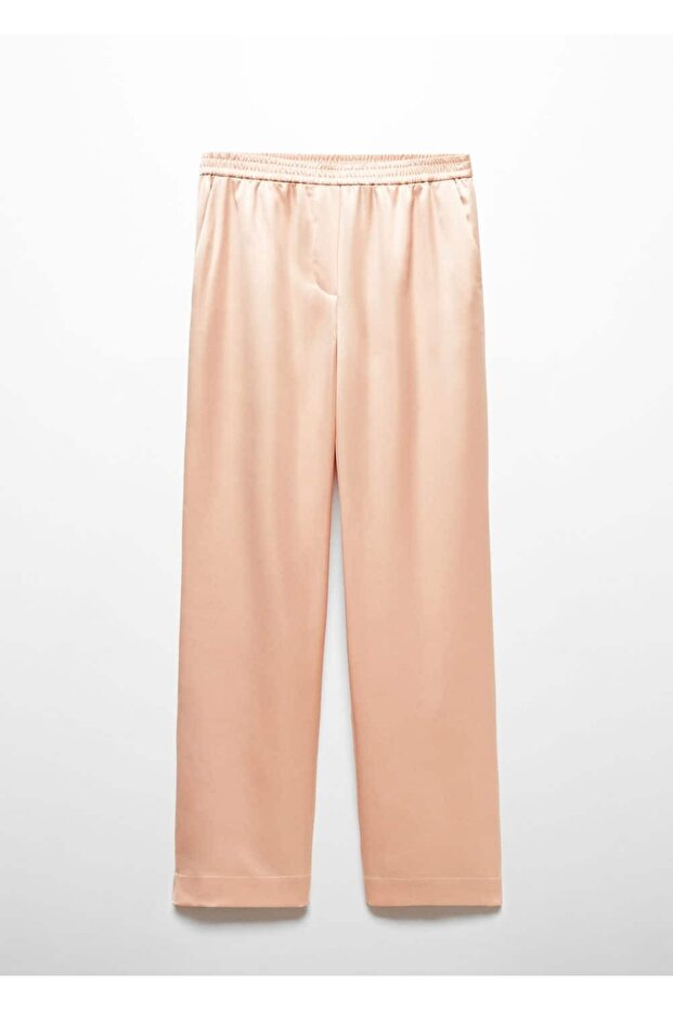 Satinhose mit elastischem Bund - 3