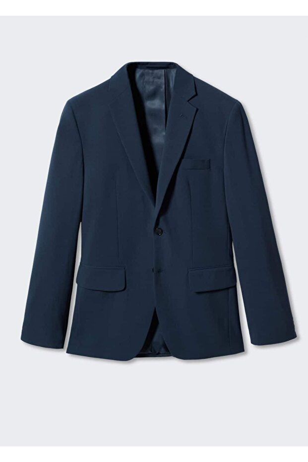 Slim-Fit-Blazer mit Muster - 3
