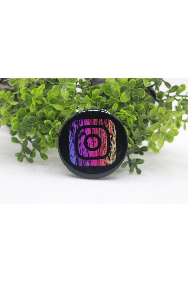 Popsocket Telefon Tutacağı Desenli ve Baskılı Parmak Tutucu - 1