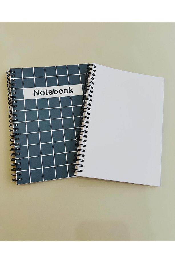 2'li Defter Seti 15x21cm 60 Yaprak 120 Sayfa Çizgisiz Defter Karton Kapak - 3