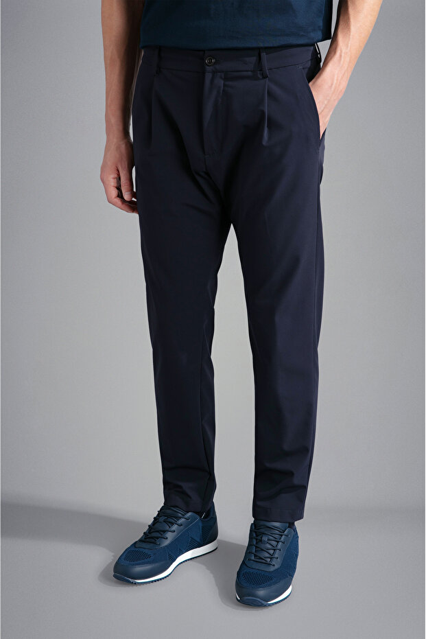 CHINO TROUSERS WITH COULISSE
