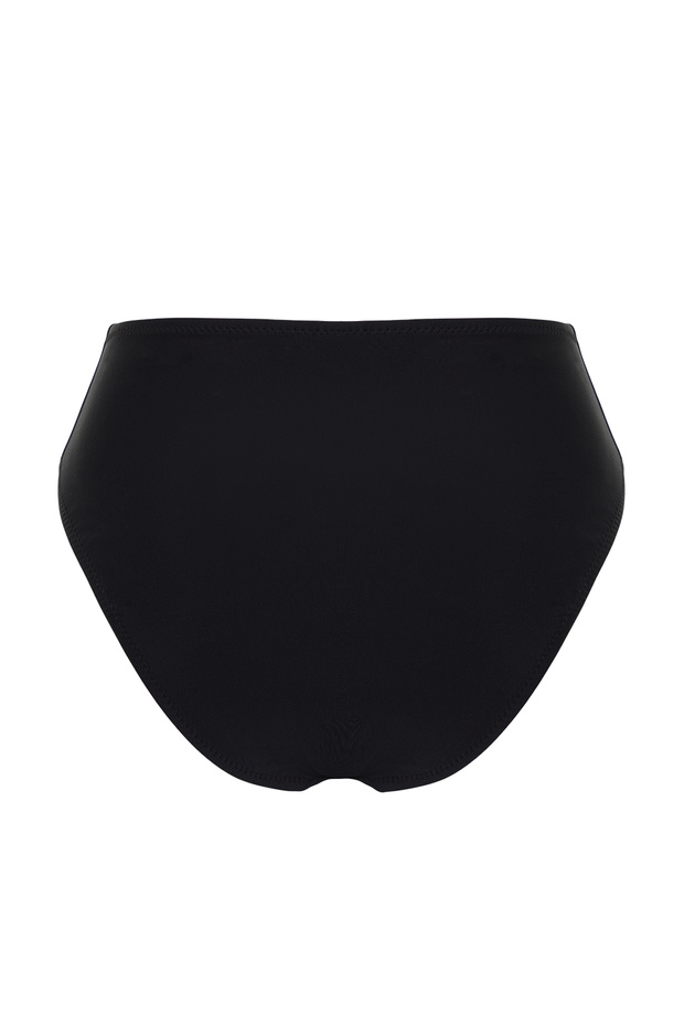 Siyah Toparlayıcı Regular Yüksek Bel Bikini Altı TBESS24BA00141 - 8