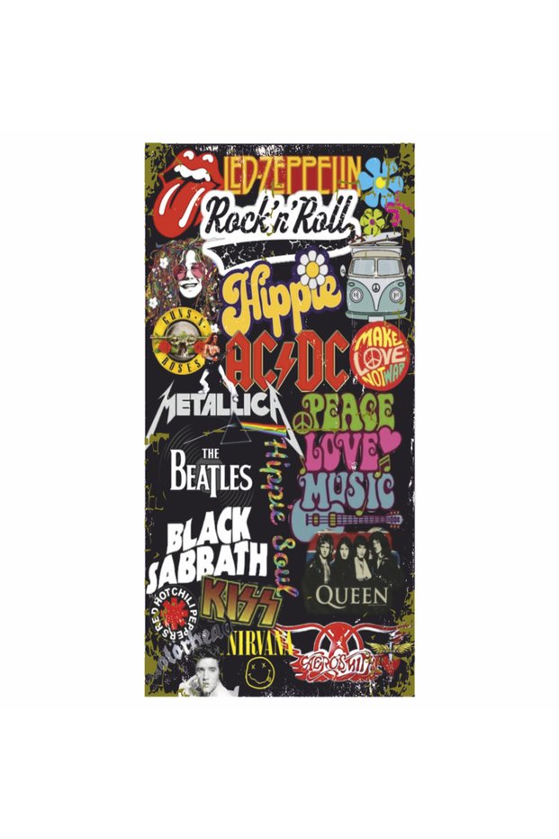 Rock'N Roll Music Legends Home Decoration Painting Mini Retro Wood Poster
