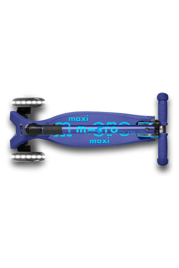 Maxi Micro Scooter Deluxe Foldable Navy LED MMD099 - 2