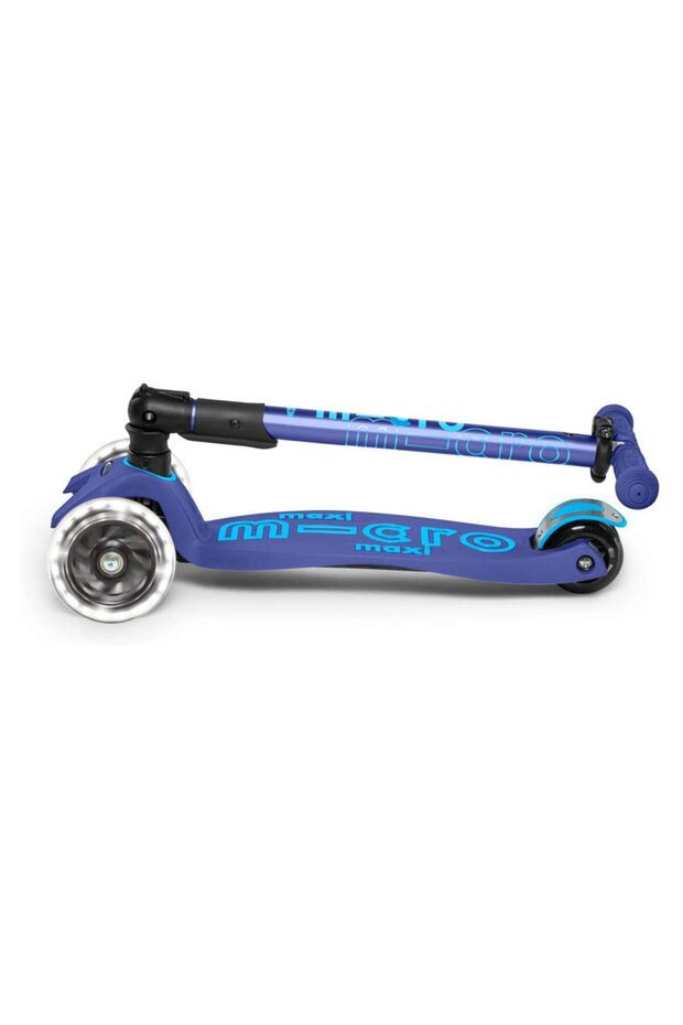 Maxi Micro Scooter Deluxe Foldable Navy LED MMD099 - 4
