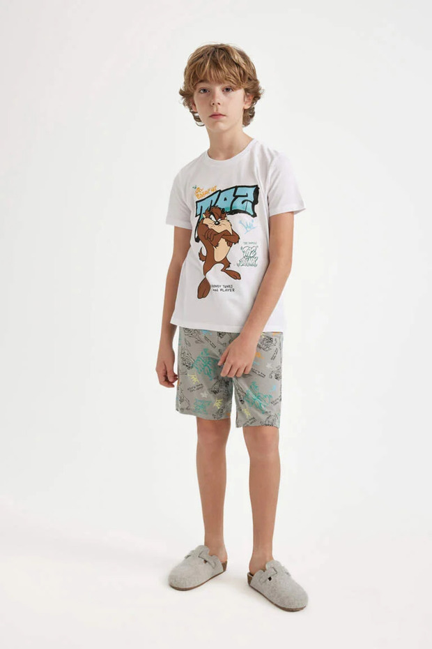 Boy's Looney Tunes Short Sleeve Shorts Pajamas Set A2374A824Sm