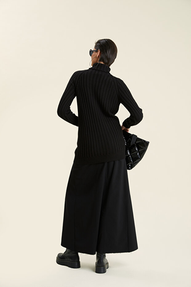 Boğazlı Triko Bluz - 2