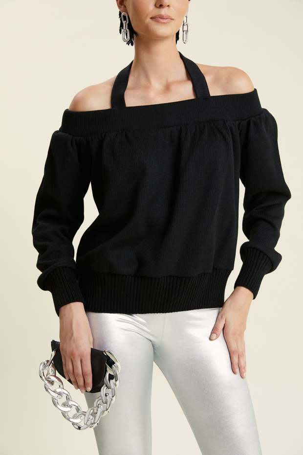 Kayık Yaka Bluz - 2