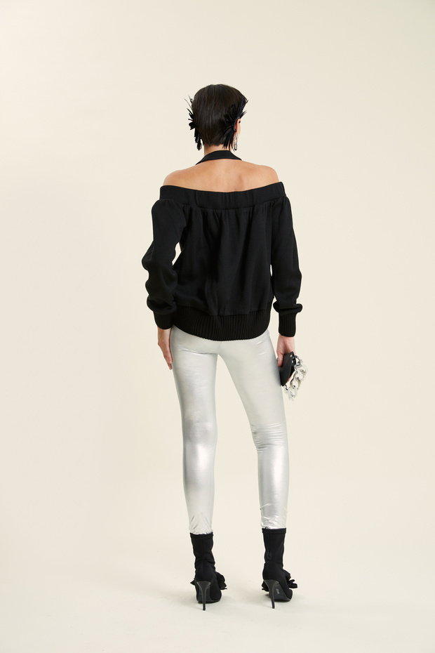 Kayık Yaka Bluz - 3