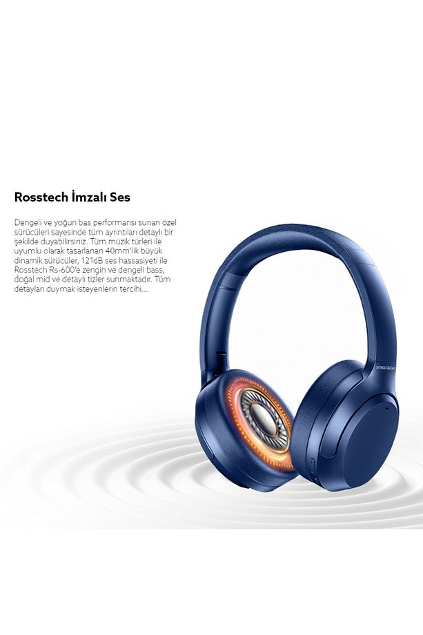 Sounparty Rs-600 ANC Mikrofonlu Bluetooth 5.3 Kulaküstü Kulaklık- ANC-ENC 20 Saat Kullanım - 4