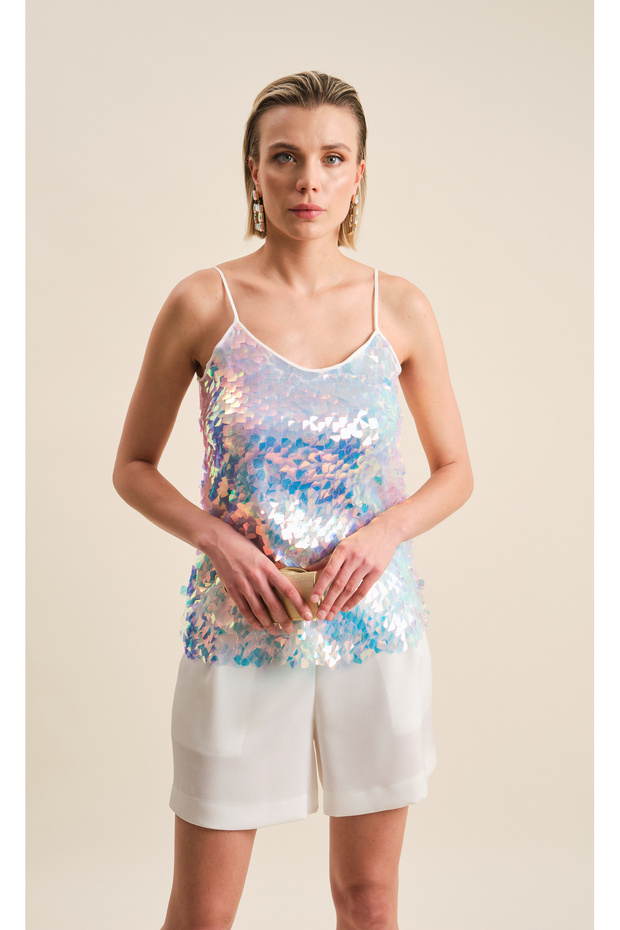 Pul Payetli Bluz - 3