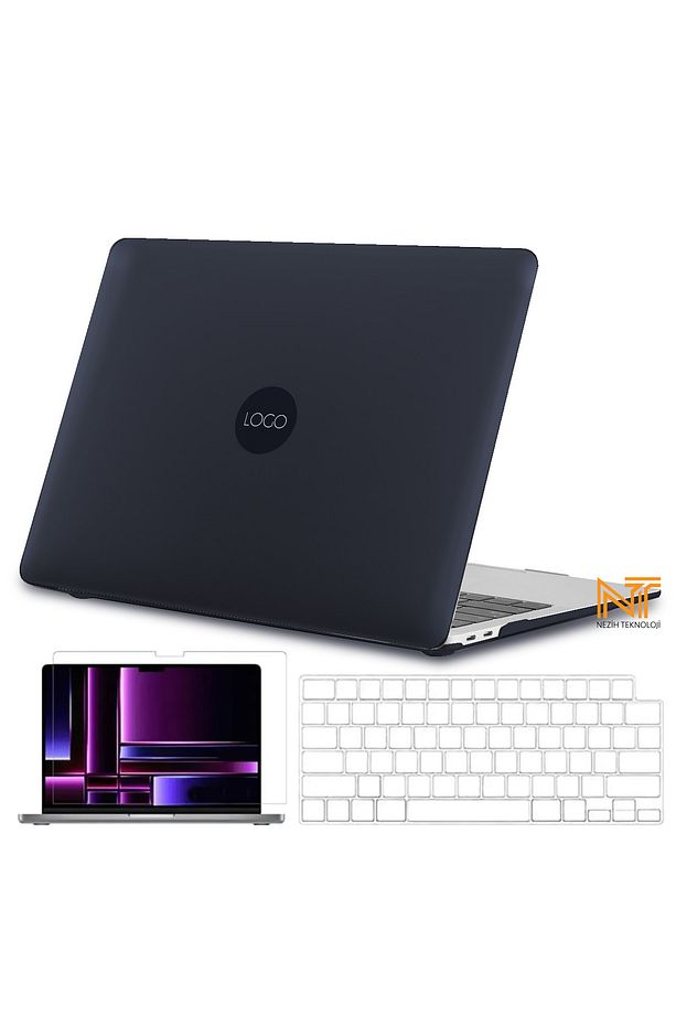 Macbook Air 13.6 M2 A2681 / M3 A3113 / M4 A3240 Uyumlu Alt Üst Kılıf / Klavye Kılıfı /ekran Koruyucu - 1