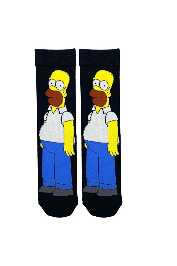 Patterned Character Colorful Socket Socks Çk22 - 1